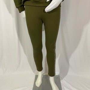 Beaded seam jogger pants